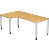 Hjh OFFICE PRO QUEO 82 S - Beuken 200 x 120 Tafelhoogte I In hoogte verstelbaar