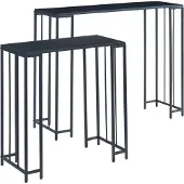 En.casa Console tafel Ørsta set van 2 zwart []