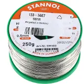 Stannol HS10-Fair Soldeertin Spoel Sn99,3Cu0,7 ROM1 250 g 0.5 mm