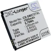 123accu Samsung B100AE accu (1500 mAh, huismerk)