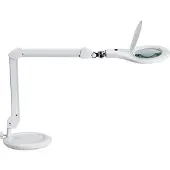 MAUL MAULmakro LED-werklamp, wit, 46 cm, statief, wit / opaal, Werkkamer / Kantoor, Kunststof, Modern