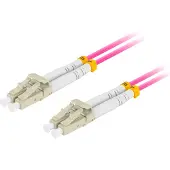 Lanberg FO-LULU-MD41-0010-VT Fiber Patchk. MM LC/UPC-LC/UPC DUPLEX 1m OM4 50/125