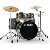 Sonor AQX 22 5pc Drum Kit w/Hardware & Free Throne Black Midnight Sparkle
