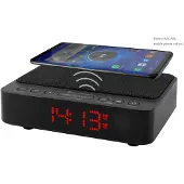 Soundmaster UR124SW - Wekkerradio met met QI laadfunctie - dubbelalarm