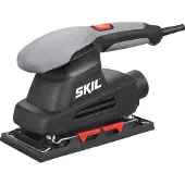 Skil Vlakschuurmachine 160W - Schuurmachine - Schuuroppervlak 92 x 185mm - Stofafzuiging - Met Klemmen en Klithechting - Inclusief 3 Vellen Schuurpapier - 7338 AA