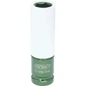 Ks Tools 1/2" aluminium velg-doppenset, lang, groen