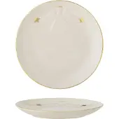Bloomingville Bord aardewerk wit Starry 16cm
