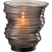 J-Line Vaas tornado glas grijs small