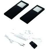 Hera Slim-Pad-F LED set van 2 spots met dimmer 24V zwart LVSET2SPFDZ