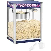 Royal Catering Popcornmachine blauw - 8 ons