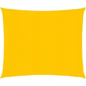 vidaXL Zonnezeil 160 g/m² vierkant 5x5 m HDPE geel