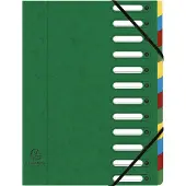 Exacompta - HARMONIKA - Voorordner - Met Uitrekbare Rug - Groen