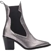 Unisa Maple_Mar leren cowboylaarzen zilver female | Maat: 38