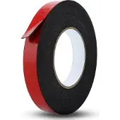 Intirilife Dubbelzijdige foam tape zwart - Afmeting: 8mmx30m - Montagetape Heavy duty tape Extra sterk