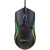 Enzo Denver Optische gaming muis bedraad USB RGB licht zwart - 9510055