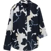Tom Tailor Blouse navy / azuur / wit