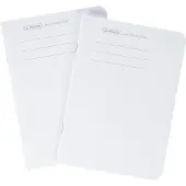 Herlitz Schrift A6 Gestipt Papier Wit Niet geperforeerd 80 Pagina's