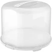 Rotho - Fresh - Taartdoos XL - 35.5x34.5x26 cm - Wit/Transparant