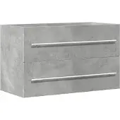vidaXL Wastafelkast 80x38,5x48 cm bewerkt hout betongrijs