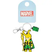 Peers Hardy Avengers Loki Silicone Green and Yellow Keychain