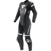 Dainese Fulminea Dames 2-delig pak af læder (IT46) Zwart/Wit 40, Dames