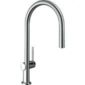 Hansgrohe talis m54 eengreeps keukenmengkraan 210 met uittrekbare uitloop en sbox, chroom