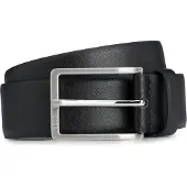 BOSS Riem 'Erman' zwart / zilver