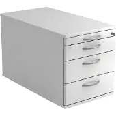 Hjh OFFICE PRO SIGNA TC30 BM - Rolcontainer Wit Hout met 3 lades Metalen handgreep