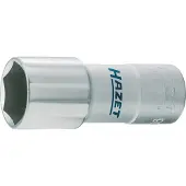 Hazet Bougiedopsleutel 900AMGT · 1/2 inch (12,5 mm) vierkant hol · Buiten-zeskant-profiel · SW 16 mm · 5/8?