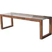 Skye Decor Locelso TV Stand | 100% Massief Grenen en Gehard Glas | 6mm Dikte | Wandmontage | Houten Kleur