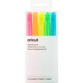 Cricut Glitzer Gel 0,8mm, 5er Stiftset Neon