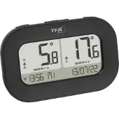 TFA-Dostmann DOUBLE-CHECK 30.3073.01 Draadloze thermometer digitaal Zwart