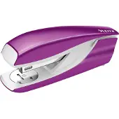 Leitz WOW Nietmachine - Nietcapaciteit Van 30 Vel - Inclusief Nietjes - Ideaal Voor Thuiskantoor - Metallic Paars