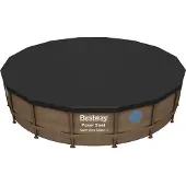 Bestway Zwembadafdekzeil FlowClear 58249, zwart, 488 cm