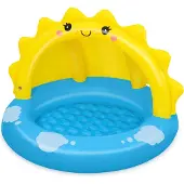 Bestway 52637 Sunny Days Shaded Kiddie Pool Geel 101 x 97 x 71 cm
