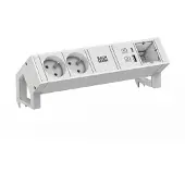 Bachmann DESK2 wit 2xUTE 1xCM 1xUSB A/C 22W 0,2m GST18