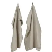 Himla Sunshine keukenhanddoek 2-pack Oatmeal