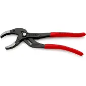 Knipex Sifon- en Connectorentang | 250 mm Lengte | Anti-Slip | Kunststof Bekleed | Zwart Geatramenteerd - 81 01 250 SB