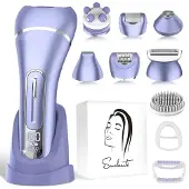 Sansbeauté 7 in 1 Ladyshaves voor Vrouwen - Gezicht - Oksels - Benen - Epilator - Trimmer voor Vrouwen & Dames - Bikinitrimmer Dames - Scheerapparaat Vrouw