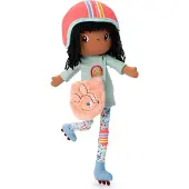 Lilliputiens - Knuffelpop - Liza op skates - 43 Cm