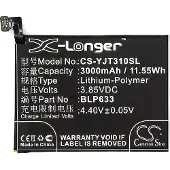 123accu OnePlus BLP633 accu (3.85V, 3000 mAh, huismerk)