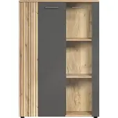Trendteam Opbergkast met 2 deuren waarvan één met gehard glas l90cm esteban