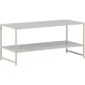 Venture Home Staal bijzettafel 1 plank beige.