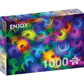 Enjoy Abstract Neon Feathers Puzzel 1000 Stukjes