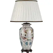 Elstead Lighting LED Tafellamp Ping | 1X E27 Max 60W | Cream with coloured birds