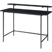 En.casa Bureau "Samnanger" met bovenste opbergruimte, 120 x 55 x 88 cm, zwart