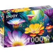 Enjoy Puzzle Flowers in the Rain (1000 stukjes)