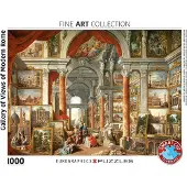 Eurographics Galerij met Uitzichten op het Moderne Rome Puzzel (1000 stukjes)