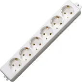 Kopp 129401009 Stekkerdoos 6-voudig Wit 1 stuk(s)