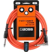 BOSS 10ft Angled/Straight Instrument Cable - Orange